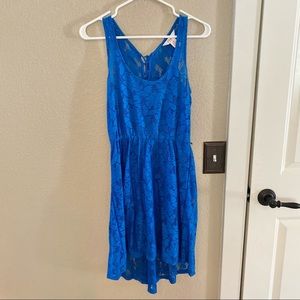 Candie’s blue lace dress